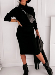 Leona | Ensemble Femme en Maille – Col Roulé & Pantalon Chic, Doux & Confortable