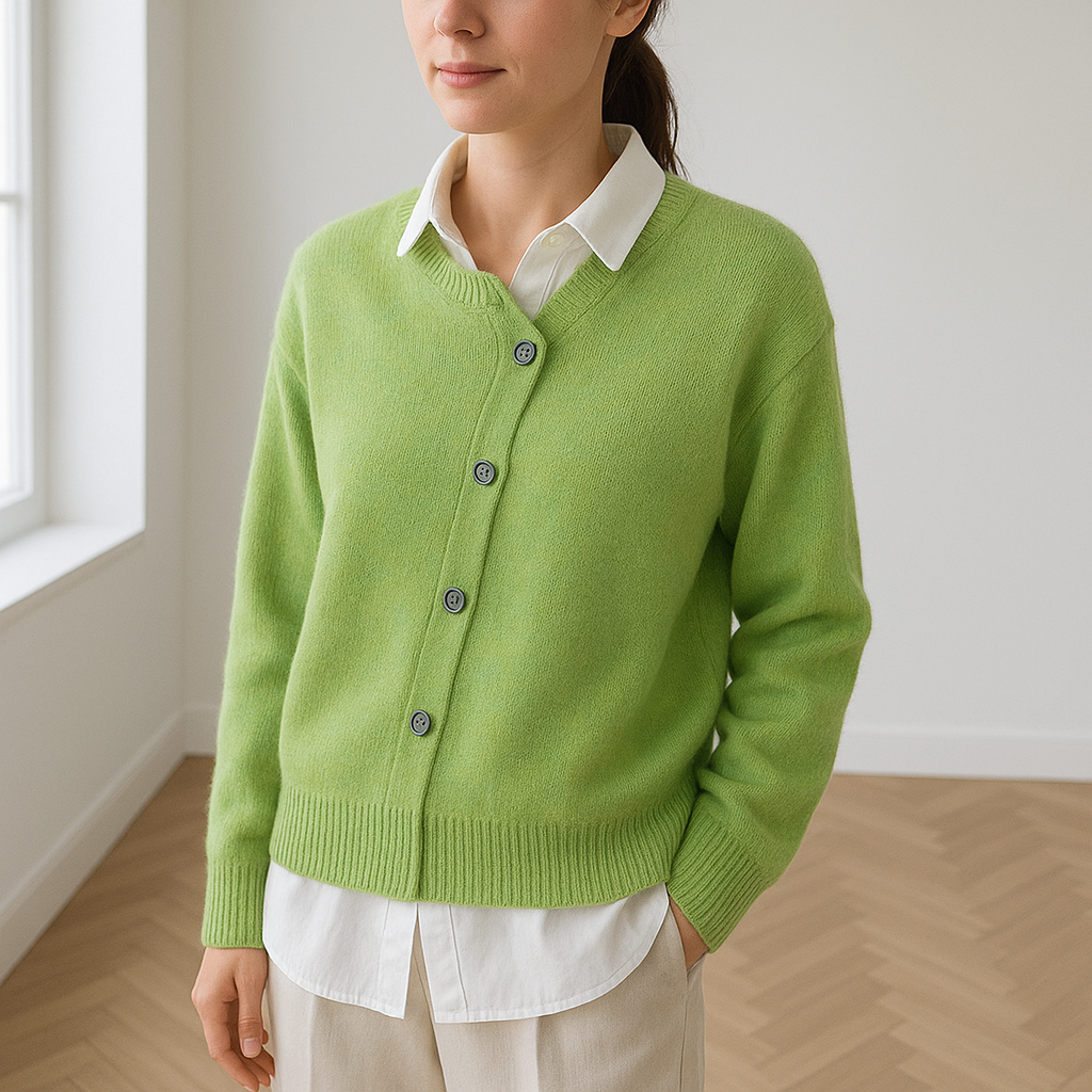 Gilet Norah femme en cachemire – coupe oversize boutonnée & luxe confortable