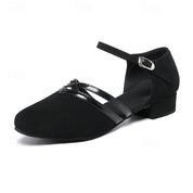 Chaussures de danse modernes femme Lopez – suède noir élégant & confortable