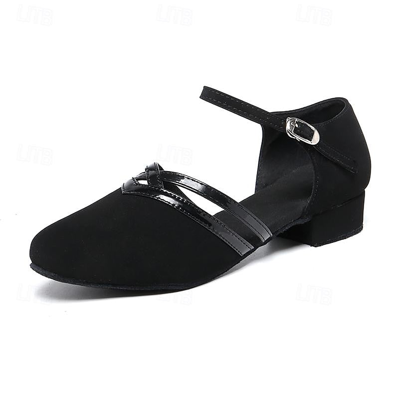 Chaussures de danse modernes femme Lopez – suède noir élégant & confortable
