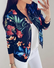 Bomber Kaelin femme – veste légère à imprimé fleuri tendance