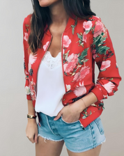 Bomber Kaelin femme – veste légère à imprimé fleuri tendance