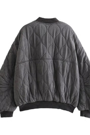 Bomber matelassé oversize femme — veste mi-saison chaude & tendance