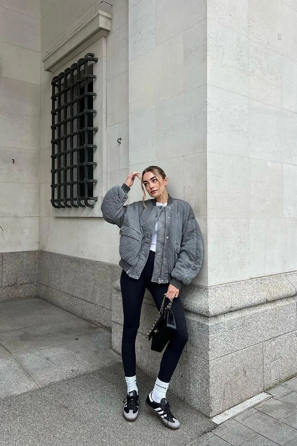 Bomber matelassé oversize femme — veste mi-saison chaude & tendance