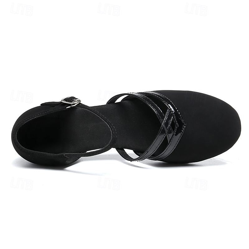Chaussures de danse modernes femme Lopez – suède noir élégant & confortable