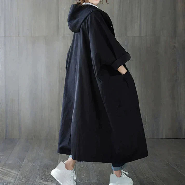 Trenchcoat femme Dael oversize – Élégant, chaud et déperlant