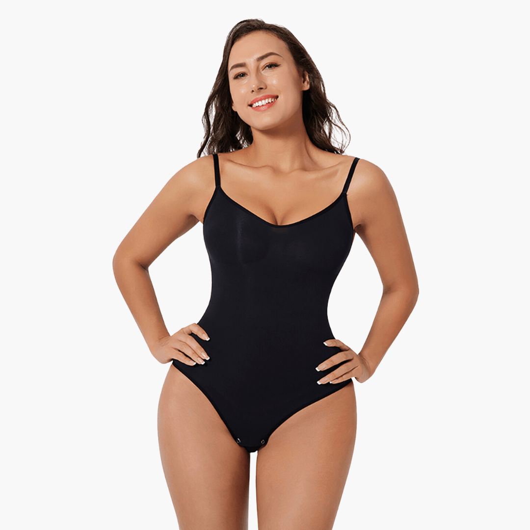 Body gainant femme – shapewear sculptant dos nu avec bretelles réglables