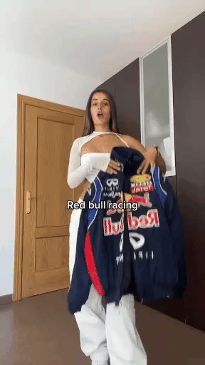 veste Red Bull Racing Lia — blouson oversize unisexe streetwear inspiré F1