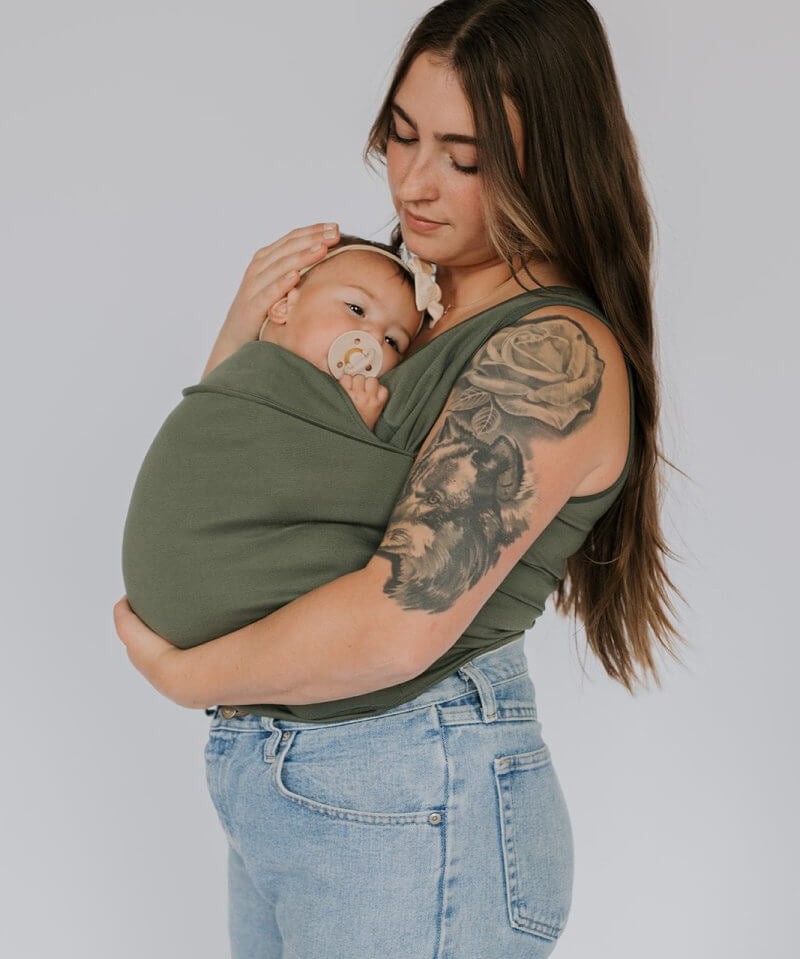 CozyCarry t-shirt de portage bébé | Haut pratique pour parents | T-shirt allaitement