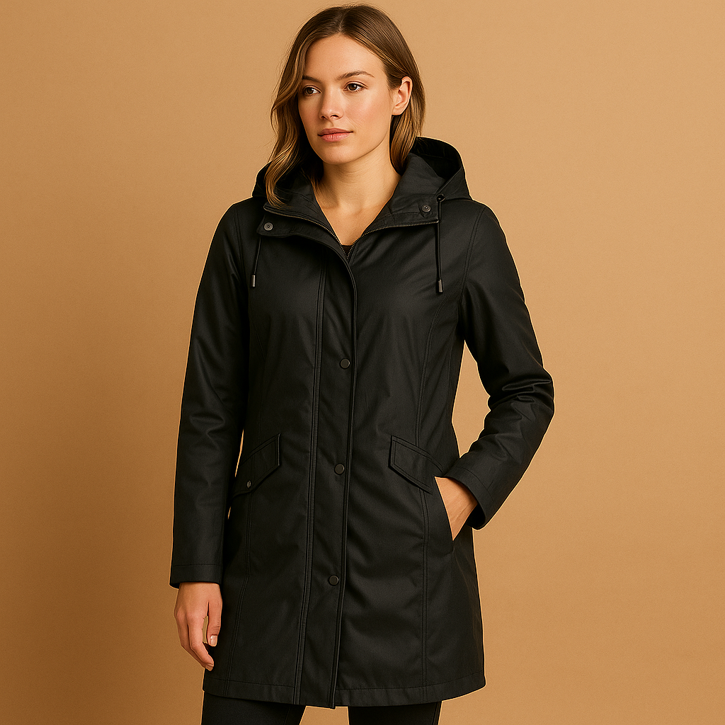 Imperméable femme Evelien transparent avec capuche – Léger et stylé