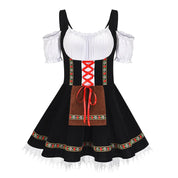 Dirndl femme Janina – Tenue traditionnelle Oktoberfest avec tablier et blouse