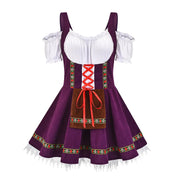 Dirndl femme Janina – Tenue traditionnelle Oktoberfest avec tablier et blouse