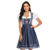 Dirndl femme Janina – Tenue traditionnelle Oktoberfest avec tablier et blouse