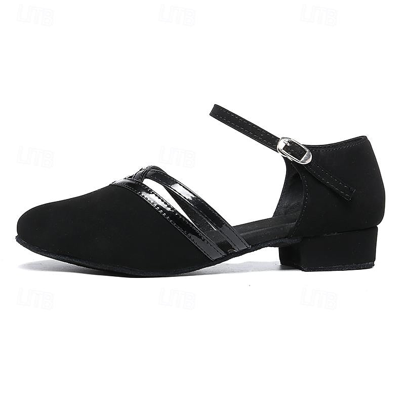 Chaussures de danse modernes femme Lopez – suède noir élégant & confortable