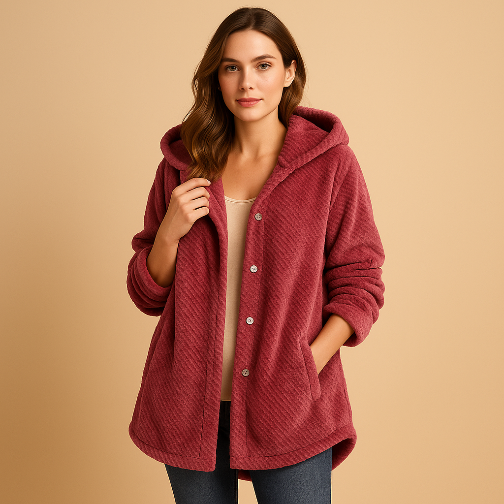 Manteau d’hiver femme Femke – capuche pratique & doublure isolante