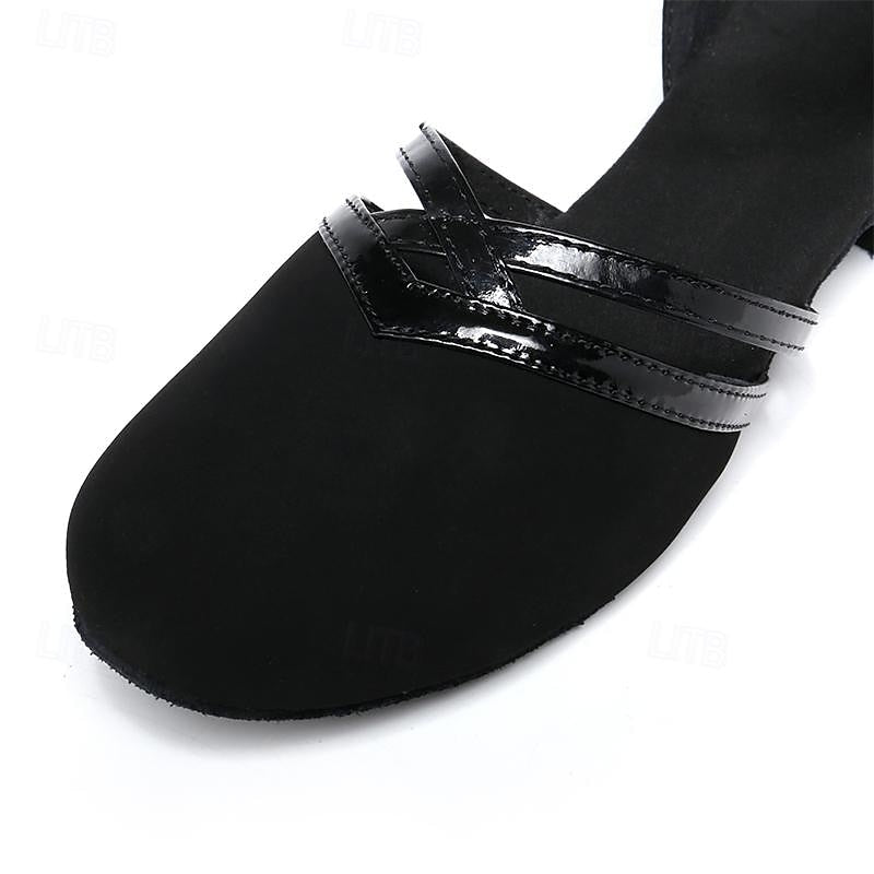 Chaussures de danse modernes femme Lopez – suède noir élégant & confortable
